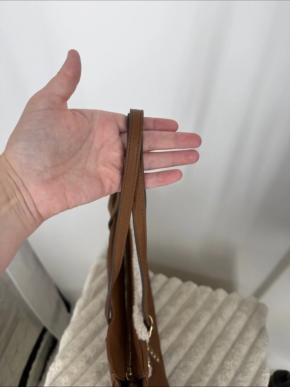 Jessica Simpson Vienna Tote in Brown and Sherpa accent